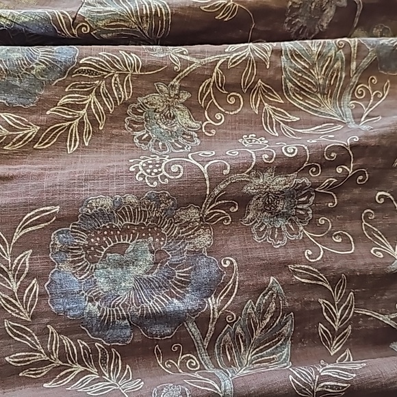 Mushroom Fall Floral Ruffled Linen Camisole by A.N.A. - Picture 2 of 10